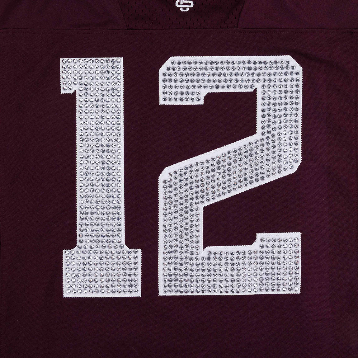 Texas A&M Collegiate Outfitters Rhinestone Football Jersey - Maroon - Image 6