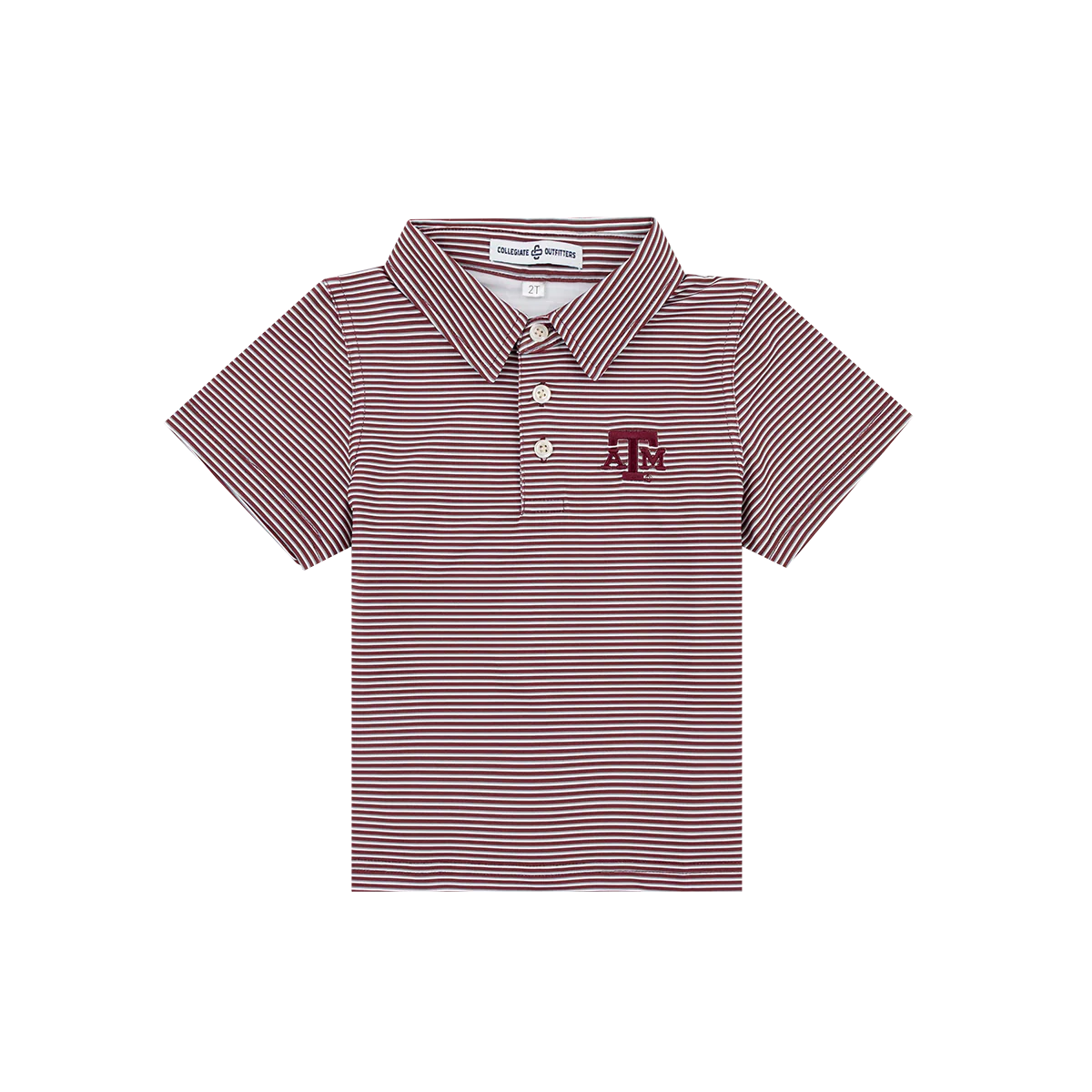 Texas A&M Collegiate Outfitters Toddler Multi Striped Polo