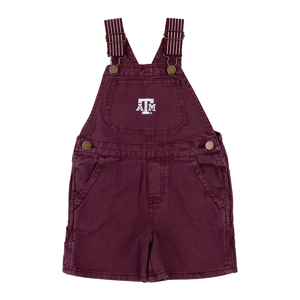 Texas A&M Collegiate Outfitters Toddler Overalls - Maroon