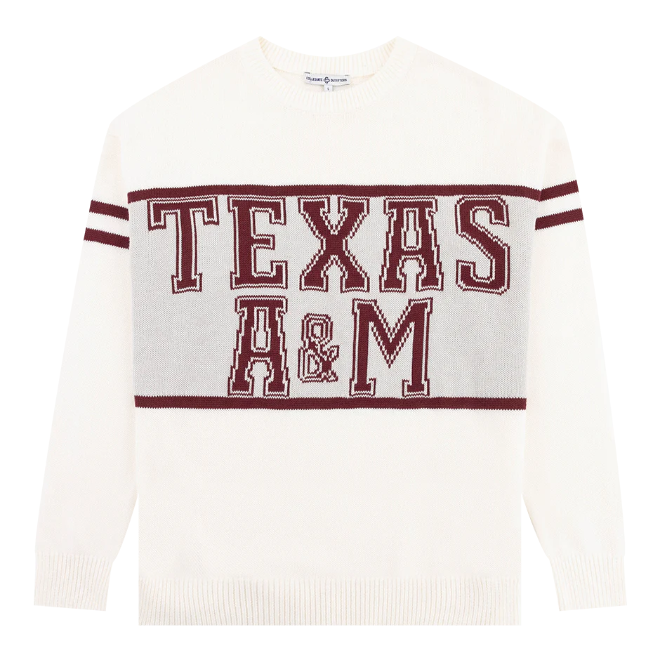 Texas A&M Collegiate Outfitters Varsity Stripe Sweater