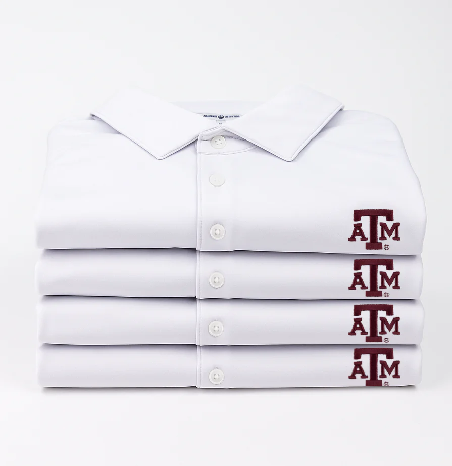 Texas A&M Collegiate Outfitters White Polo - Image 2