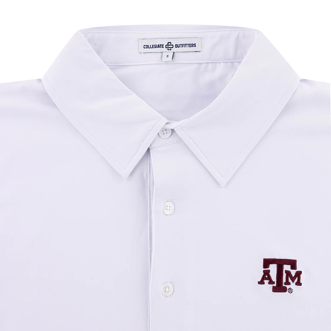 Texas A&M Collegiate Outfitters White Polo - Image 3