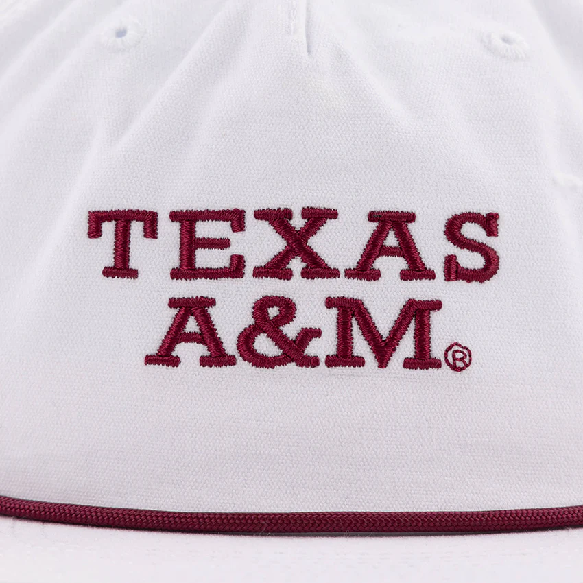 Texas A&M Collegiate Outfitters White Rope Cap - Image 2