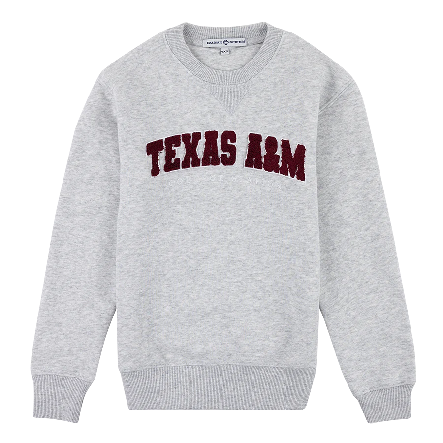 Texas A&M Collegiate Outfitters Youth Arch Chenille Sweatshirt