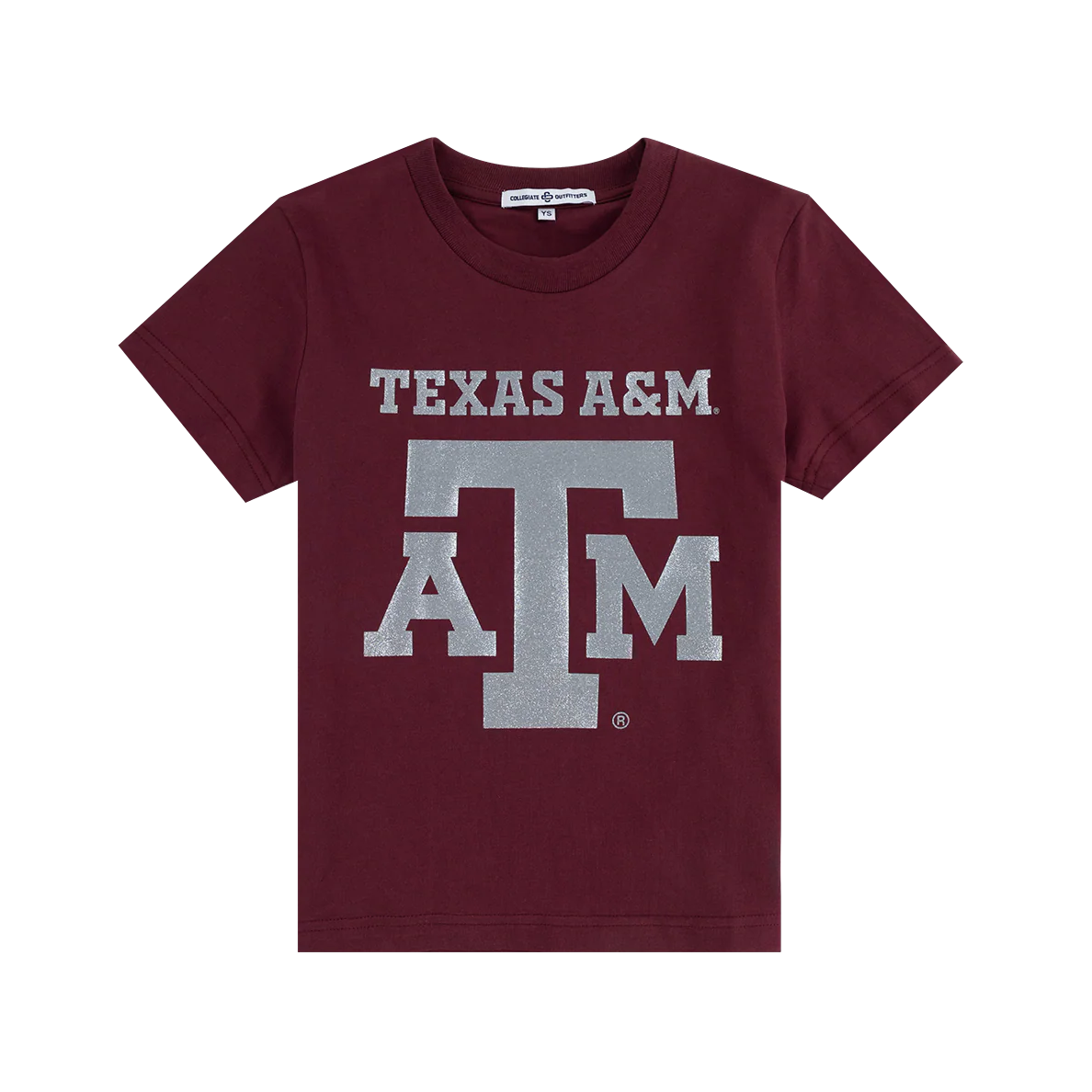Texas A&M Collegiate Outfitters Youth Glitter T-Shirt - Maroon