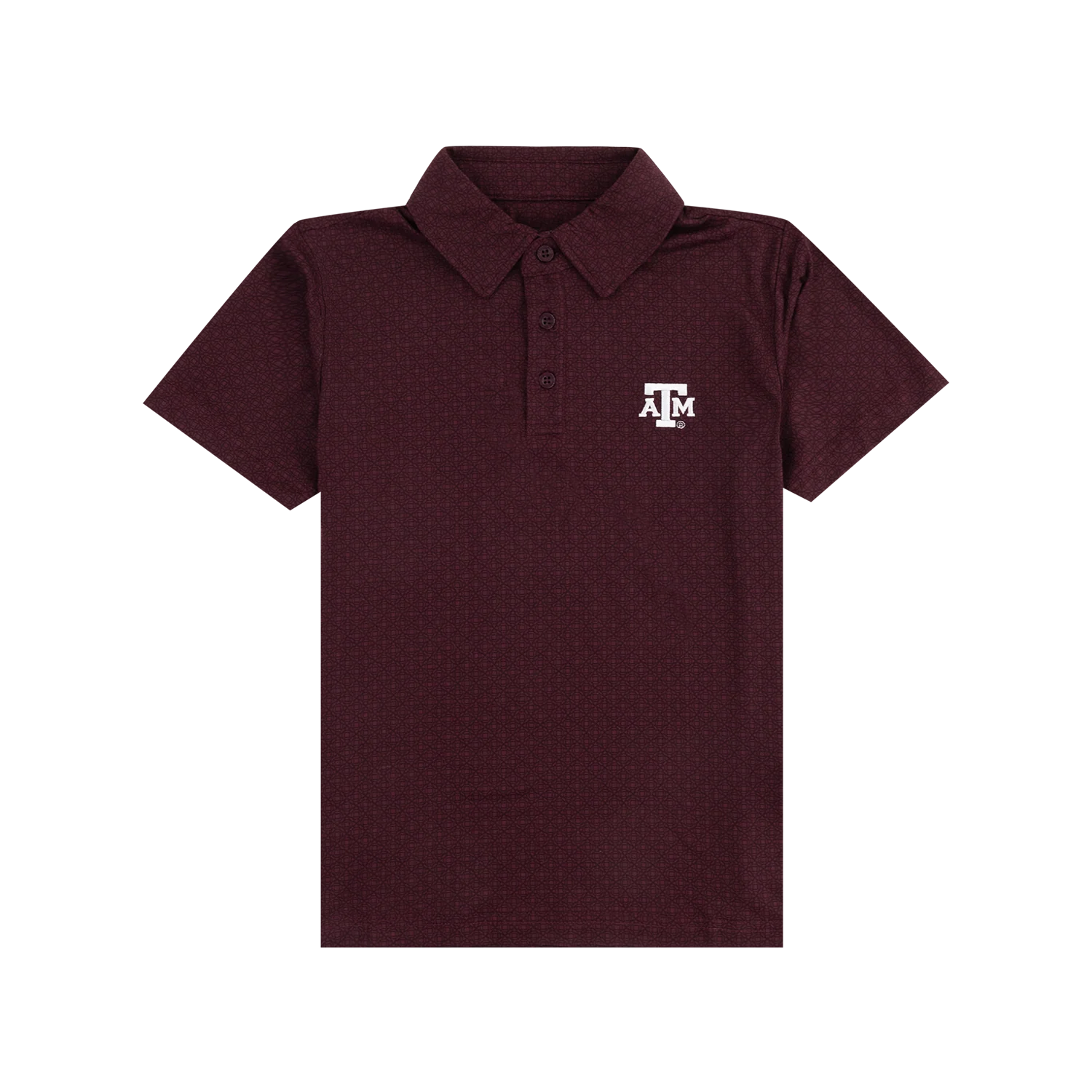 Texas A&M Collegiate Outfitters Youth Gridiron Diamond Polo - Maroon