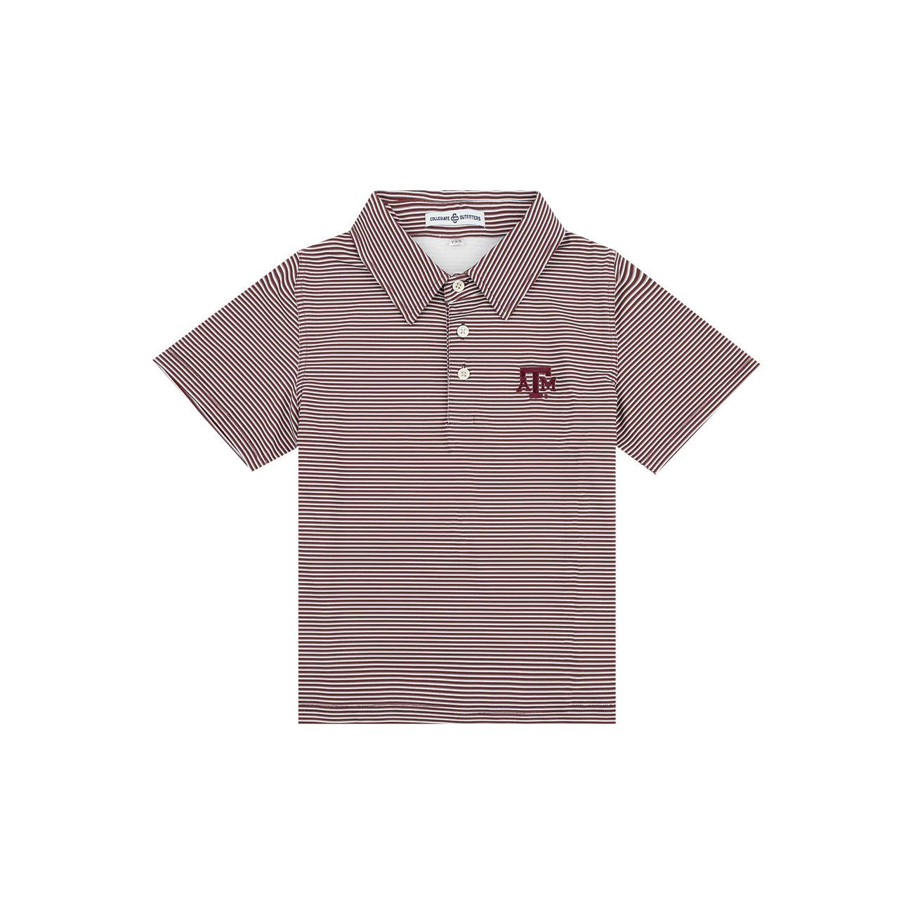 Texas A&M Collegiate Outfitters Youth Multi Striped Polo