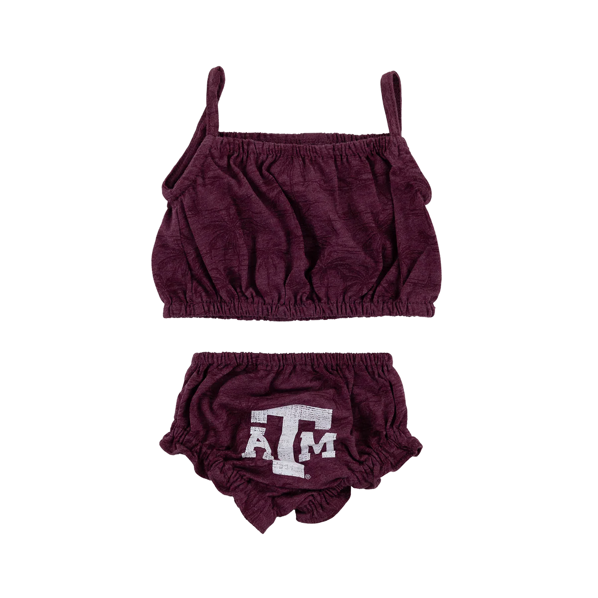 Texas A&M Colosseum Infant Tank and Bloomer Set - Maroon - Image 2