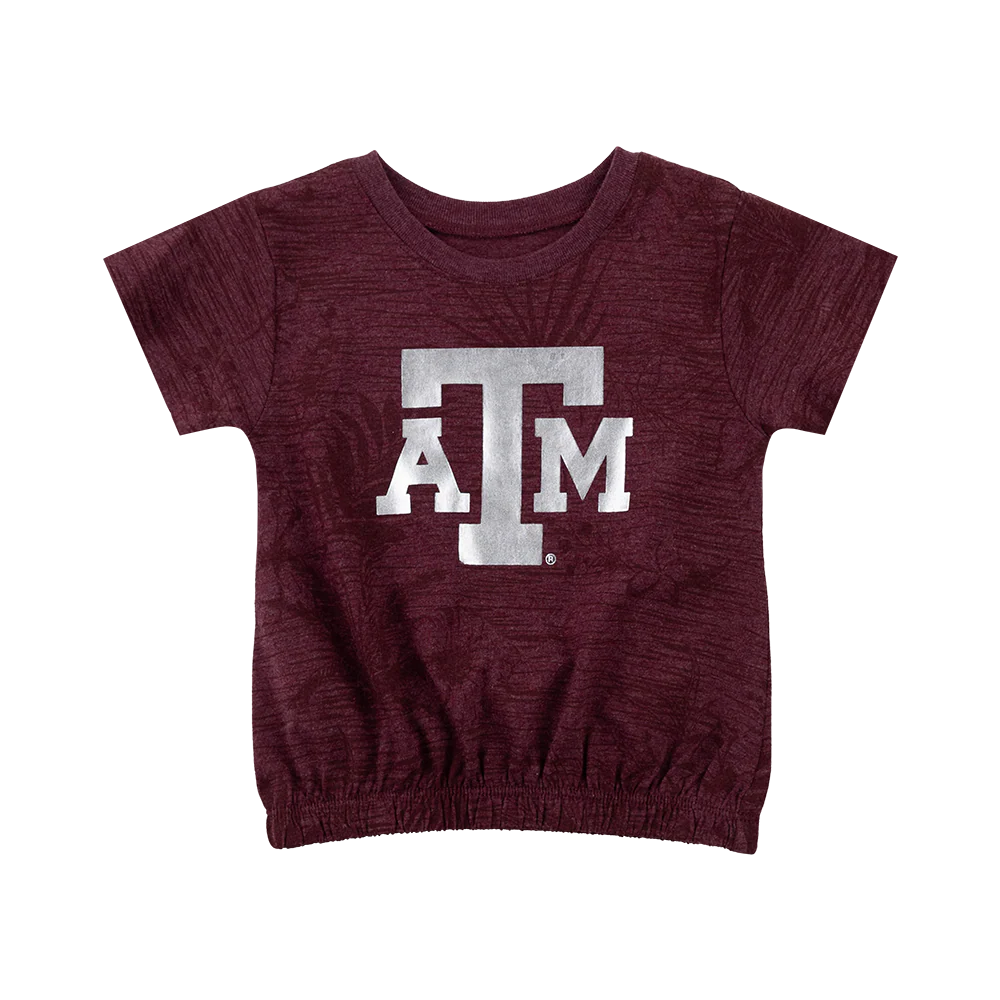 Texas A&M Colosseum Toddler Fern Tee and Short Set - Image 2