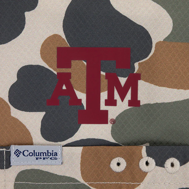 Texas A&M Columbia Men's Button Down - Camo - Image 4