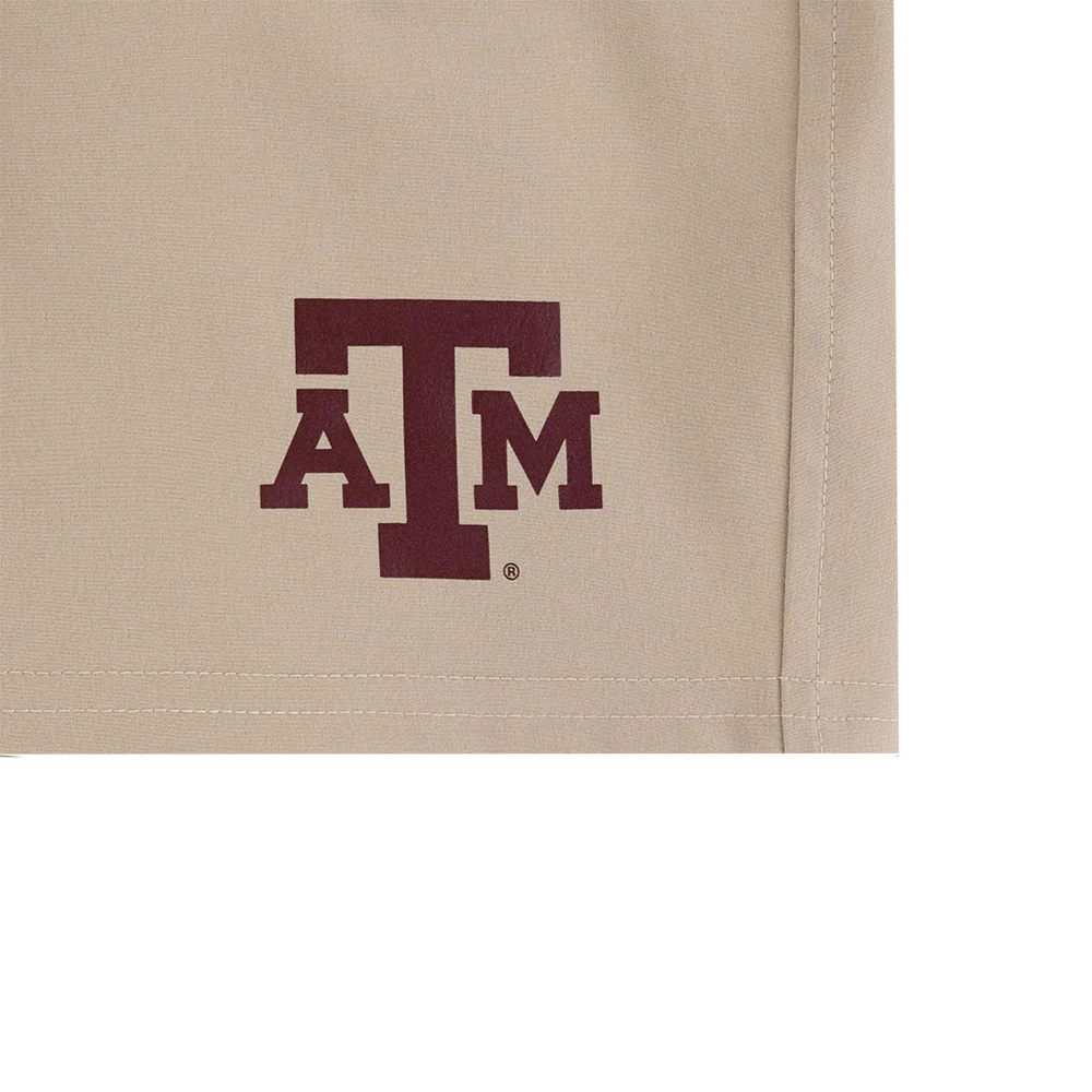 Texas A&M Columbia Mens Stretch Short - Beige - Image 3