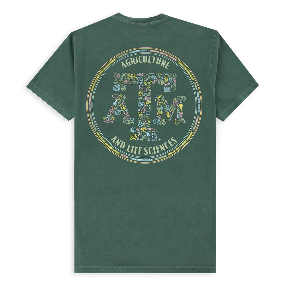 Texas A&M Comfort Colors Agriculture and Life Sciences T-Shirt - Green