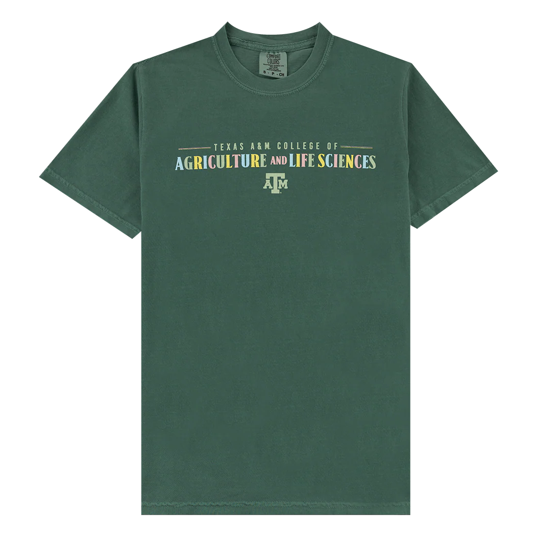 Texas A&M Comfort Colors Agriculture and Life Sciences T-Shirt - Green - Image 2