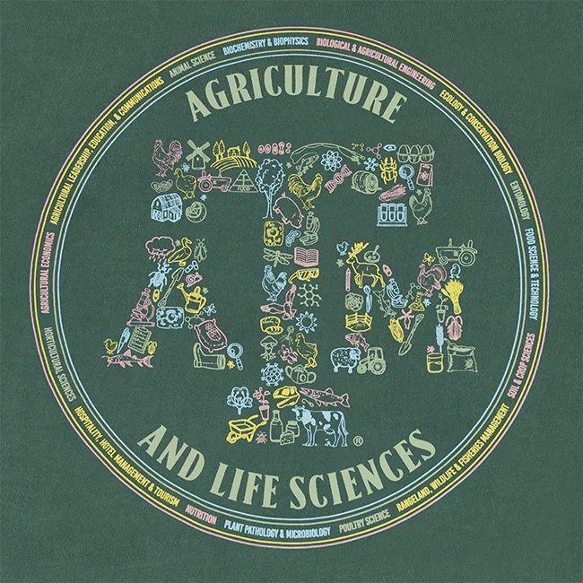 Texas A&M Comfort Colors Agriculture and Life Sciences T-Shirt - Green - Image 3