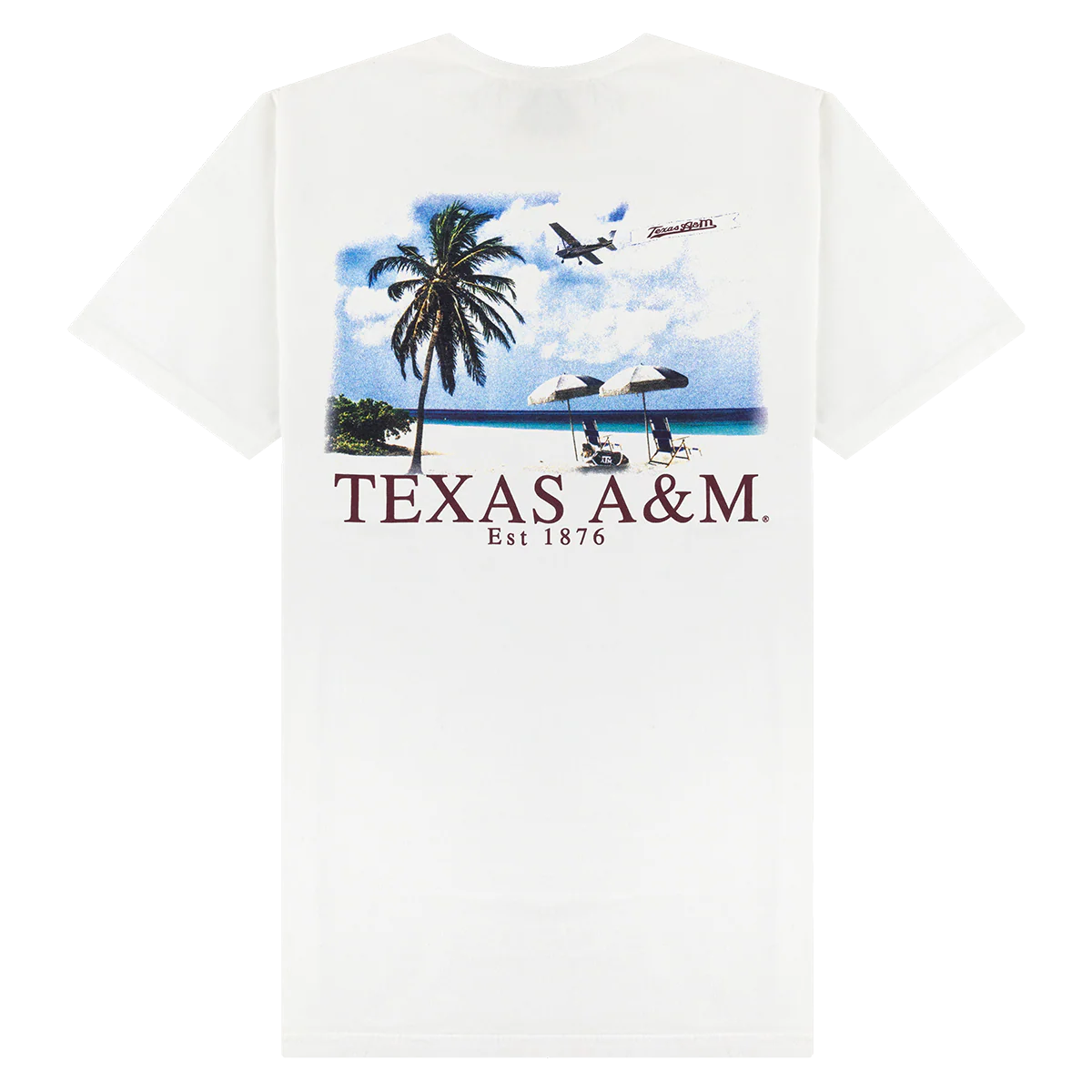 Texas A&M Comfort Colors Beach Getaway T-Shirt - White