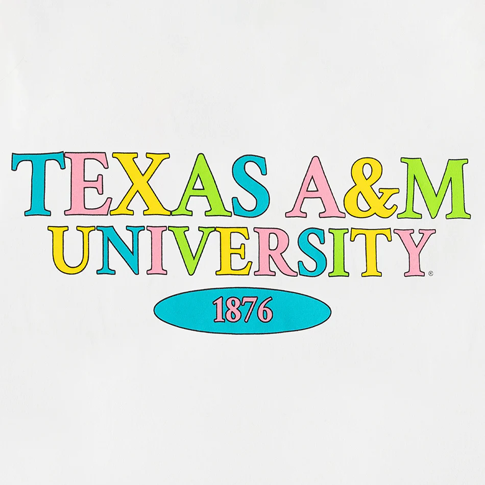 Texas A&M Comfort Colors Colorful T-Shirt - White - Image 2