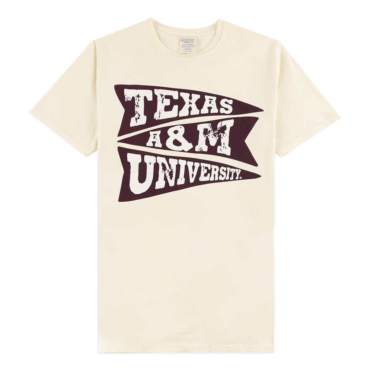 Texas A&M Comfort Colors University Pennant T-Shirt - Beige