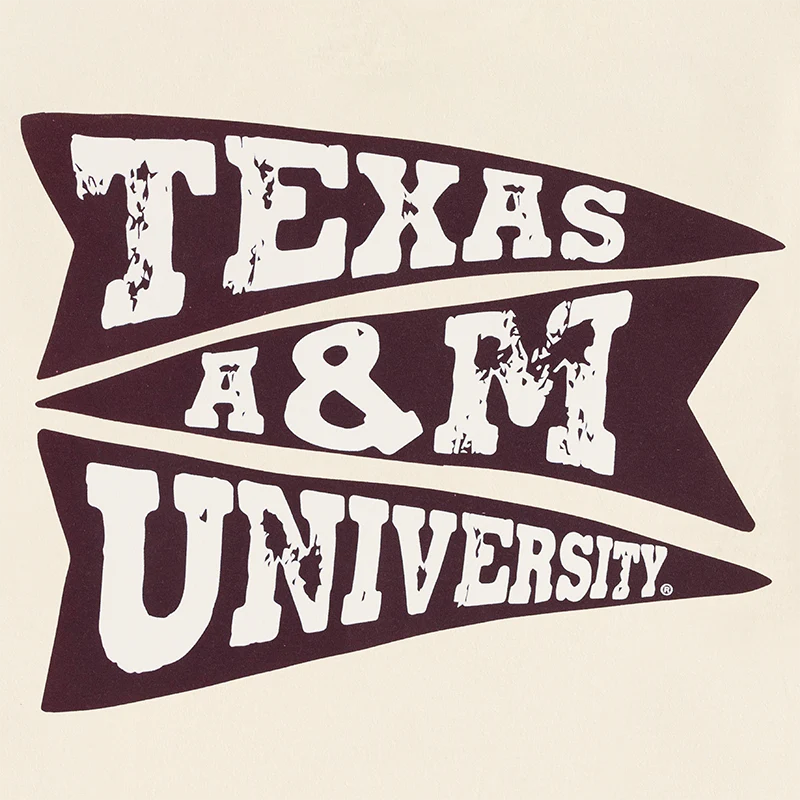 Texas A&M Comfort Colors University Pennant T-Shirt - Beige - Image 2