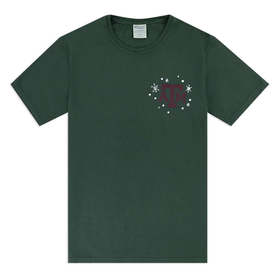 Texas A&M Comfort Wash Reveille Santa T-Shirt