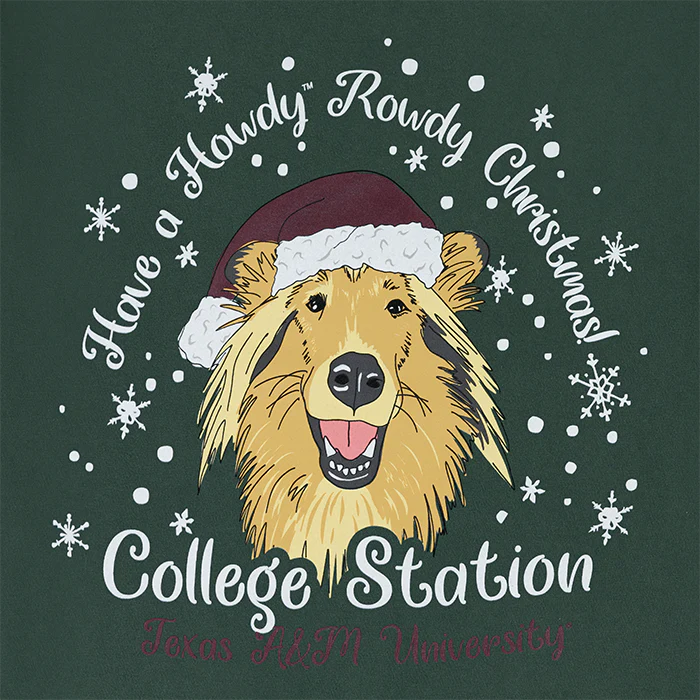 Texas A&M Comfort Wash Reveille Santa T-Shirt - Image 4