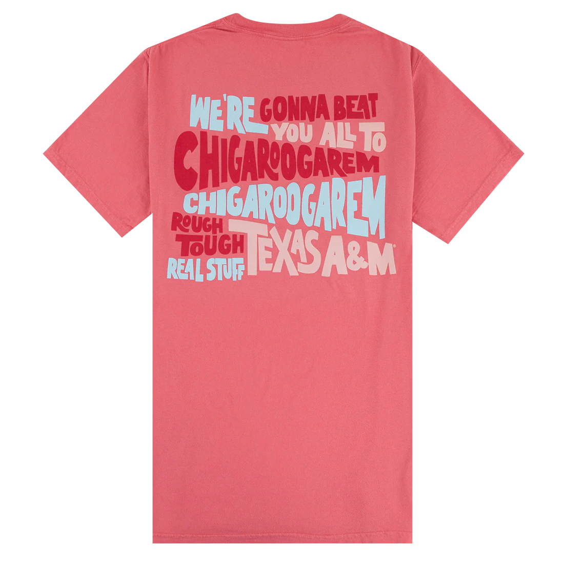 Texas A&M Coral Craze Chigaroogarem T-Shirt - Pink