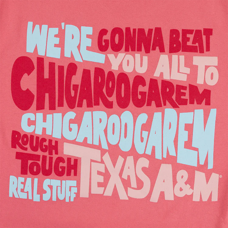 Texas A&M Coral Craze Chigaroogarem T-Shirt - Pink - Image 3