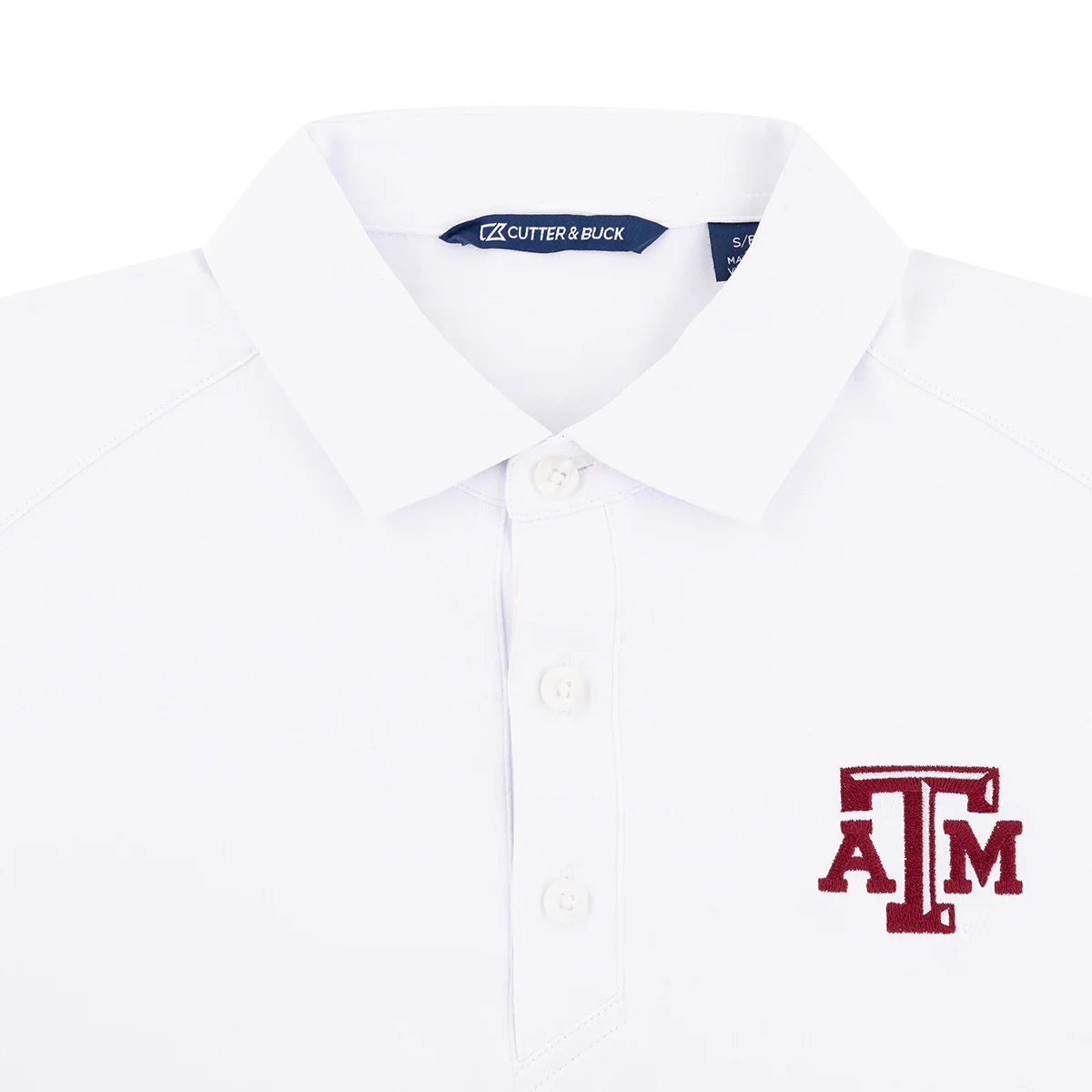 Texas A&M Cutter & Buck White CWS Polo - Image 2