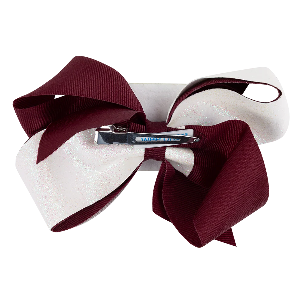 Texas A&M Divine Creations Glitter Bow - Image 2