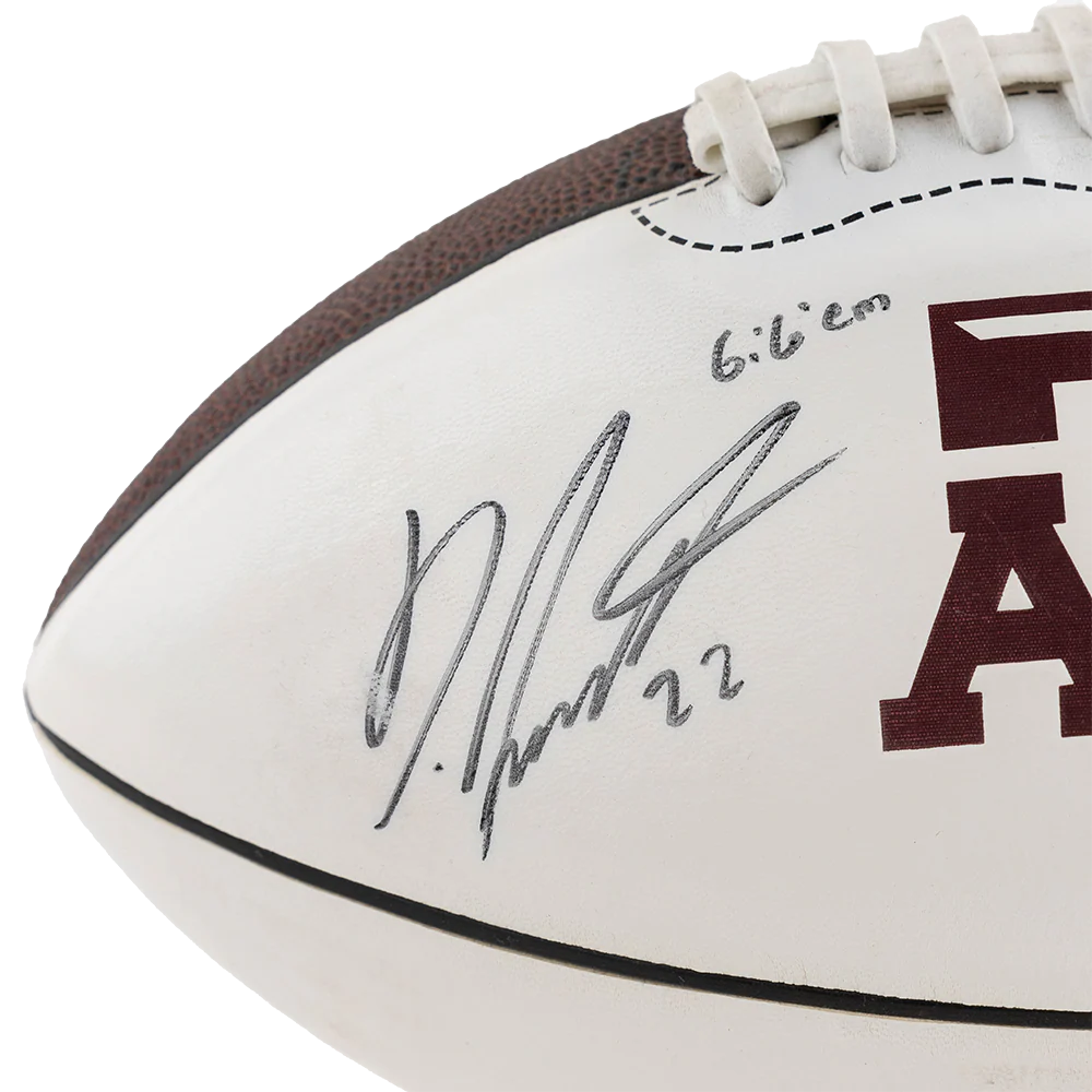 Texas A&M Dustin Harris Signed Football - Image 3