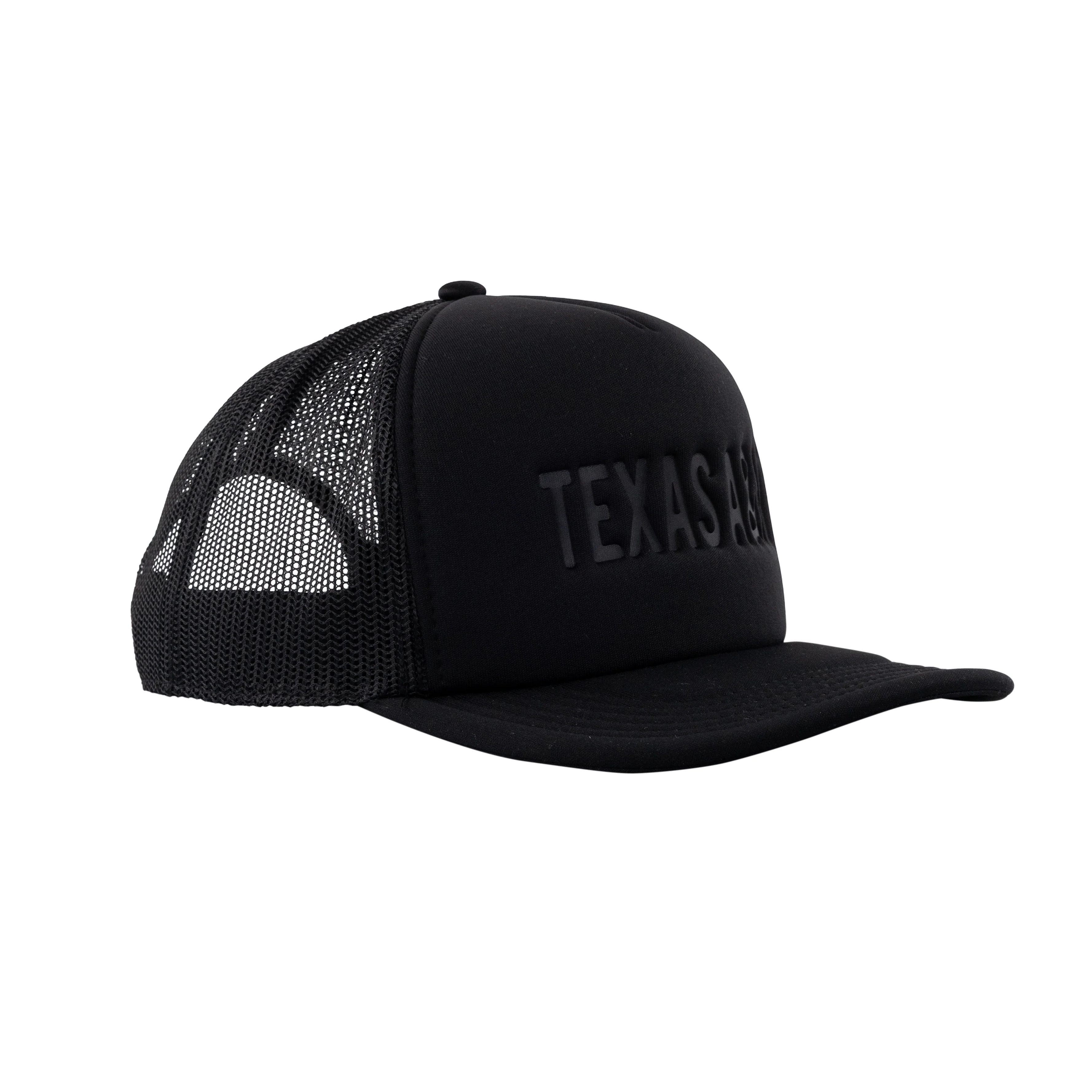 Texas A&M Embossed Black on Black Hat - Image 29