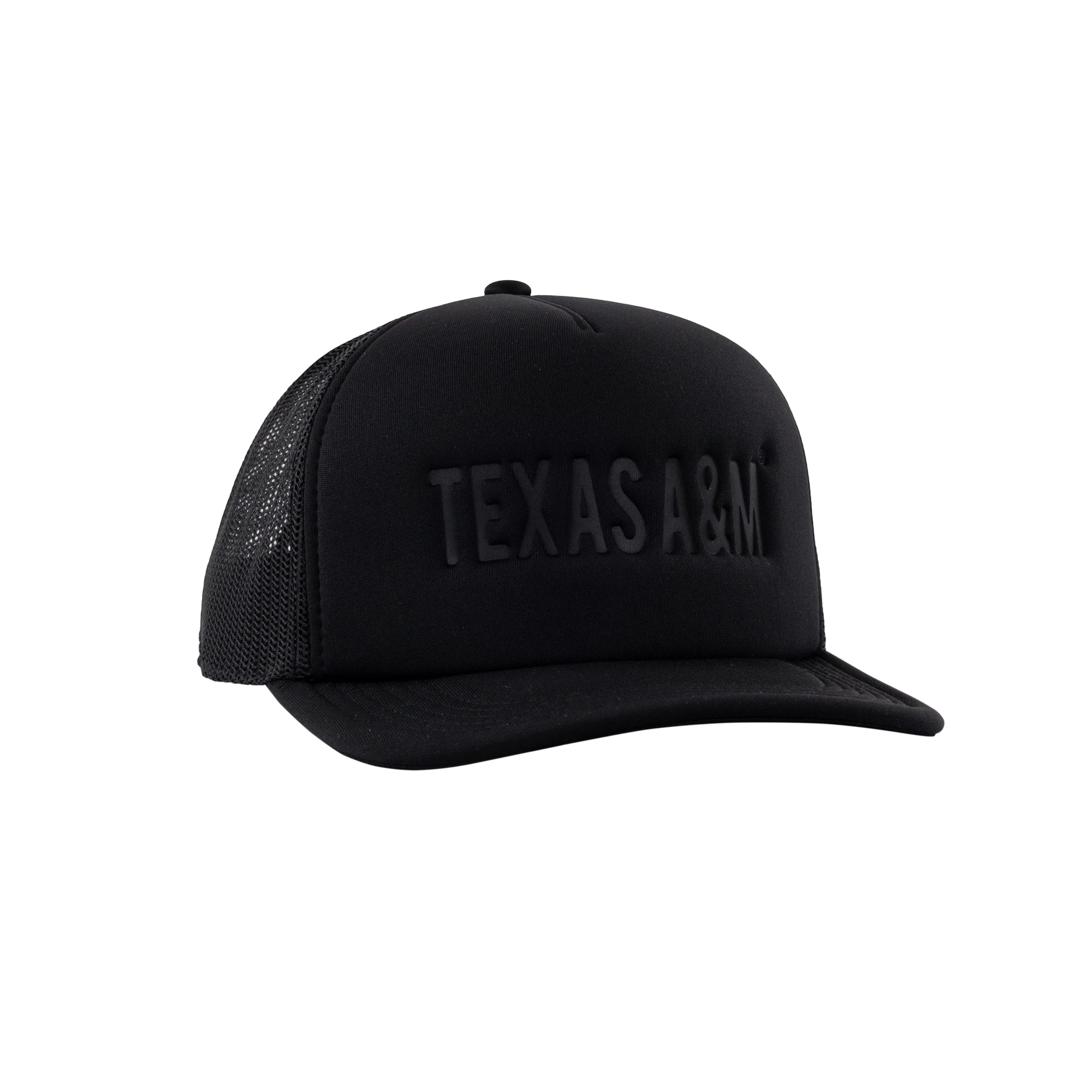 Texas A&M Embossed Black on Black Hat - Image 32