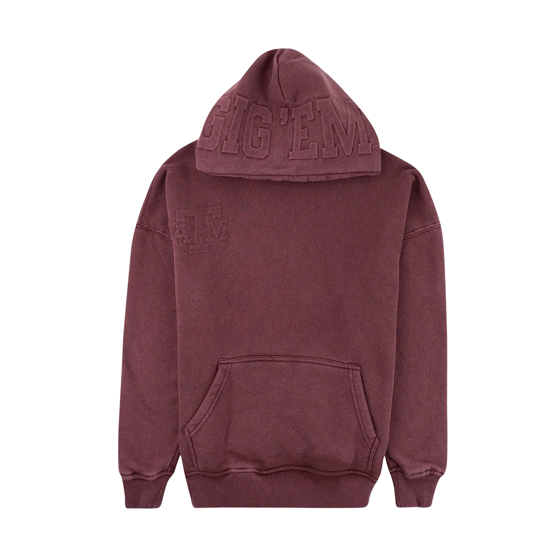 Texas A&M Embossed Washed Hoodie