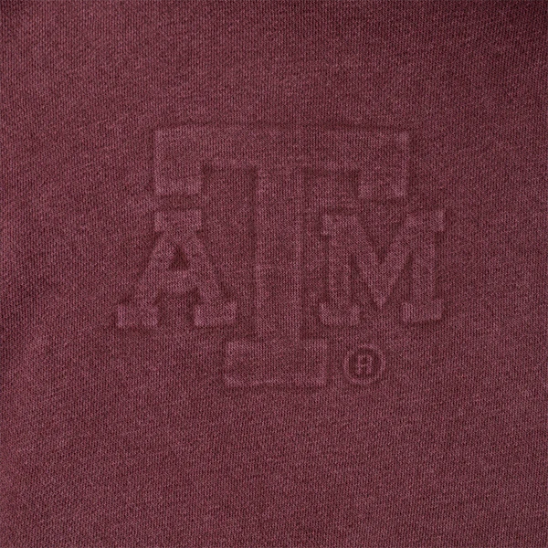 Texas A&M Embossed Washed Hoodie - Image 2