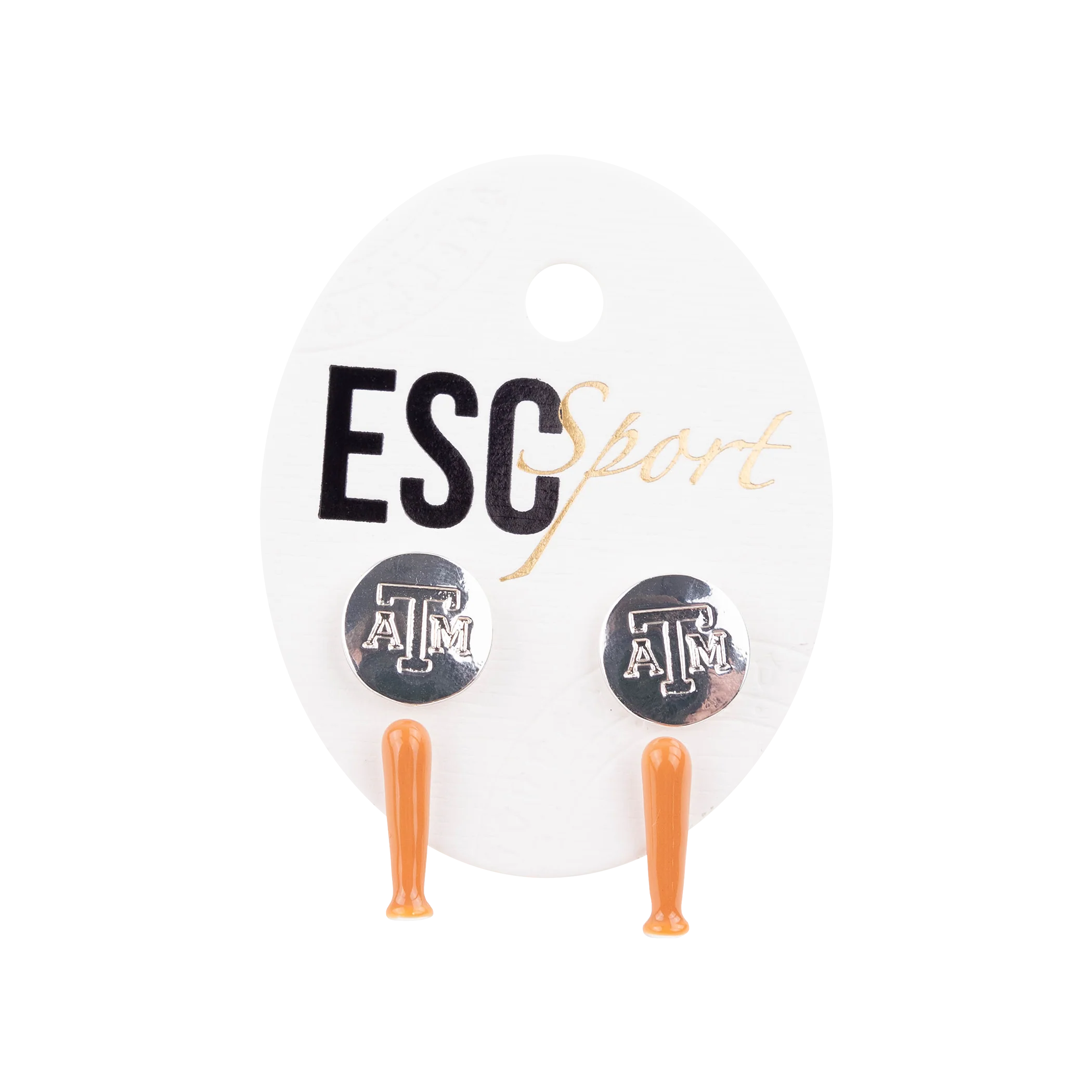Texas A&M Baseball Bat Earrings