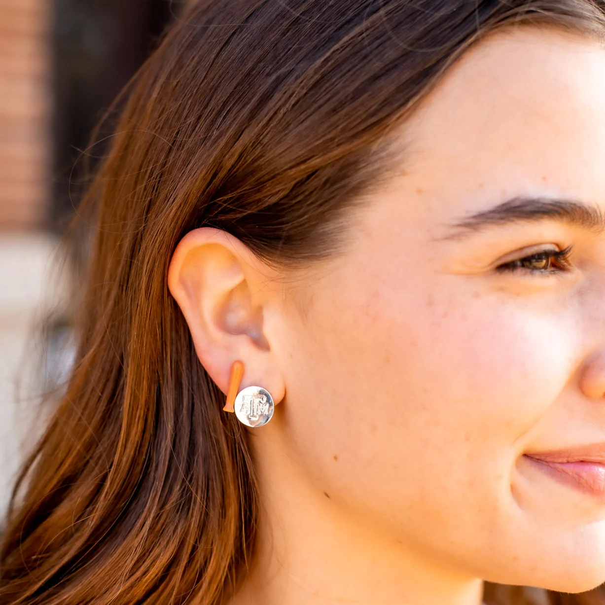 Texas A&M Baseball Bat Earrings - Image 2