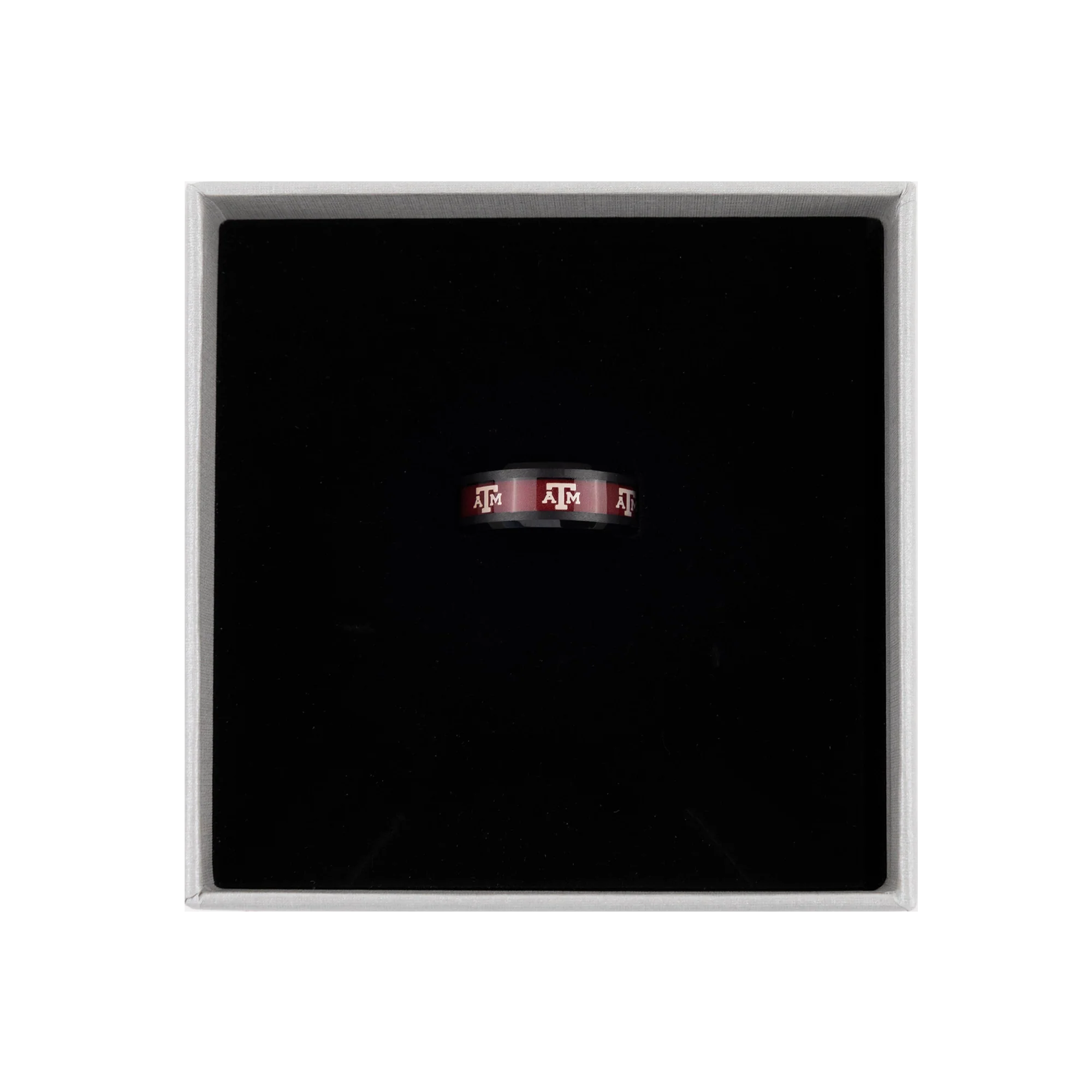 Texas A&M Fan Drip Men's Tungsten Ring - Image 3