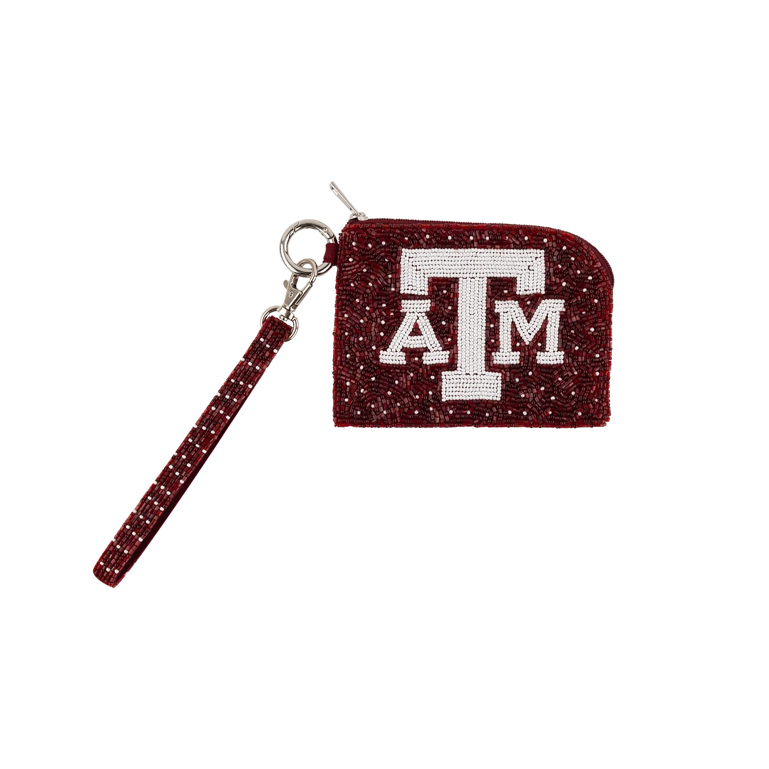 Texas A&M Fan Glam Beaded Coin Bag - Maroon