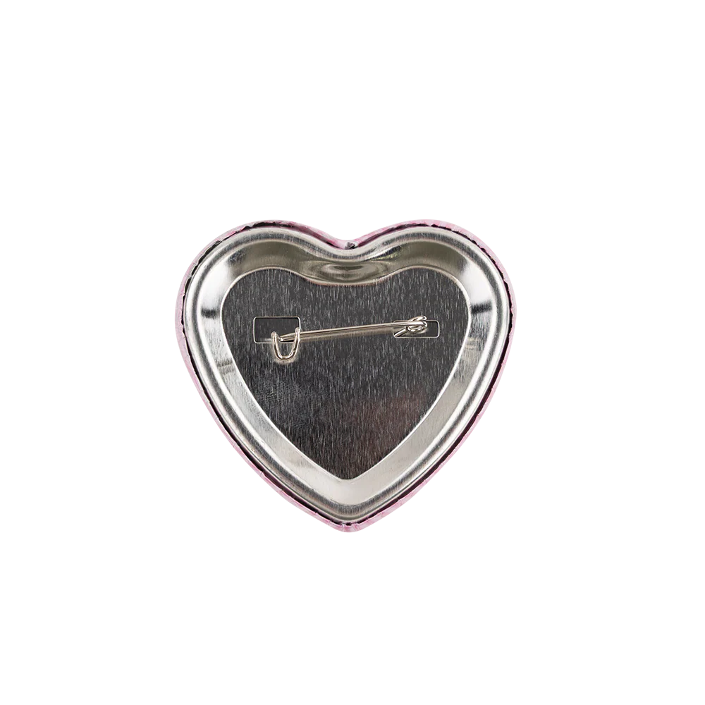 Texas A&M Fan Glam Pink Stripe Pearl Heart A&M Button - Image 2