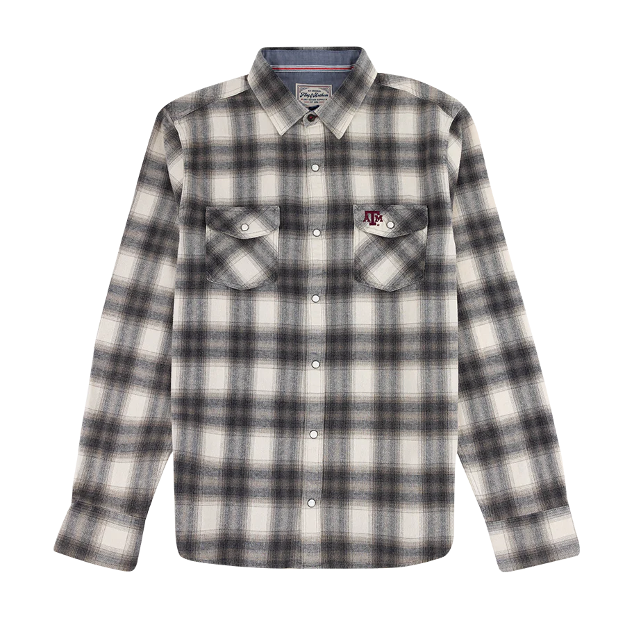 Texas A&M Flag & Anthem Alma Long Sleeve Vintage Wash Flannel