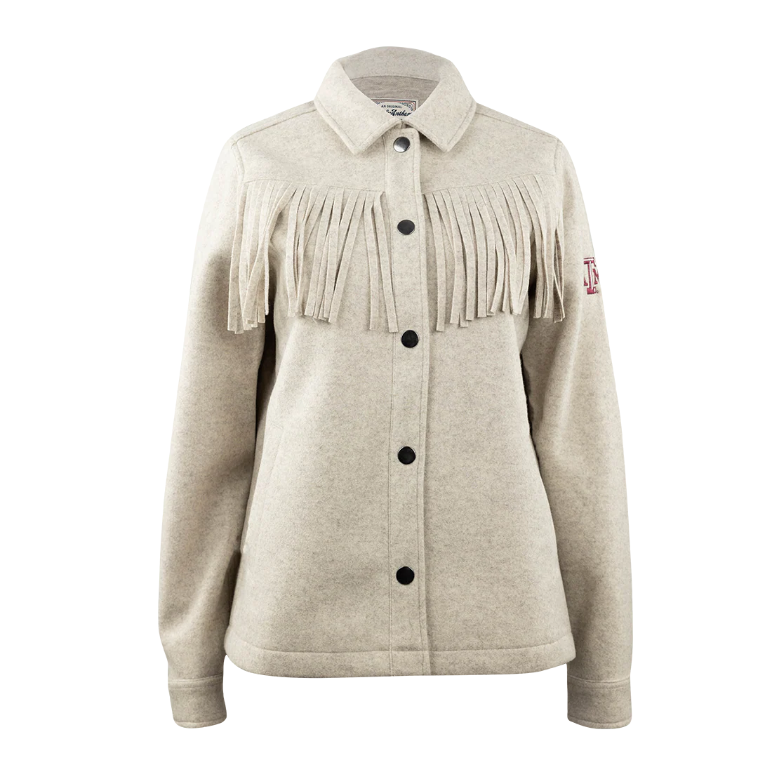 Texas A&M Flag & Anthem Arley Fringed Solid Jacket