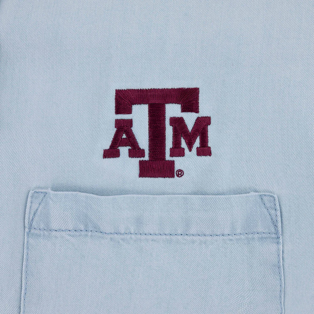Texas A&M Flag & Anthem Button Down Shirt - Blue - Image 4
