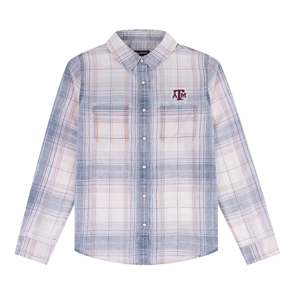 Texas A&M Flag & Anthem Marina Double Pocket Vintage Woven Shirt