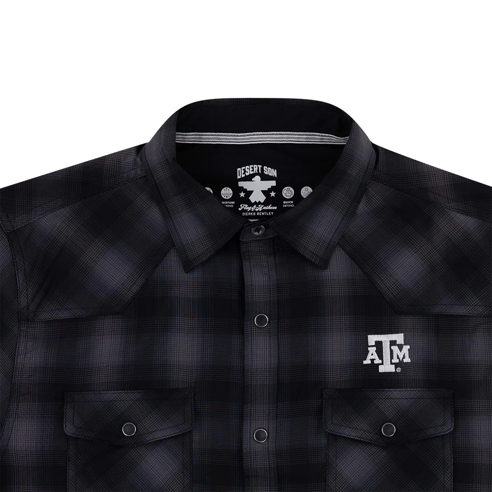Texas A&M Flag & Anthem Western Shirt - Black - Image 3