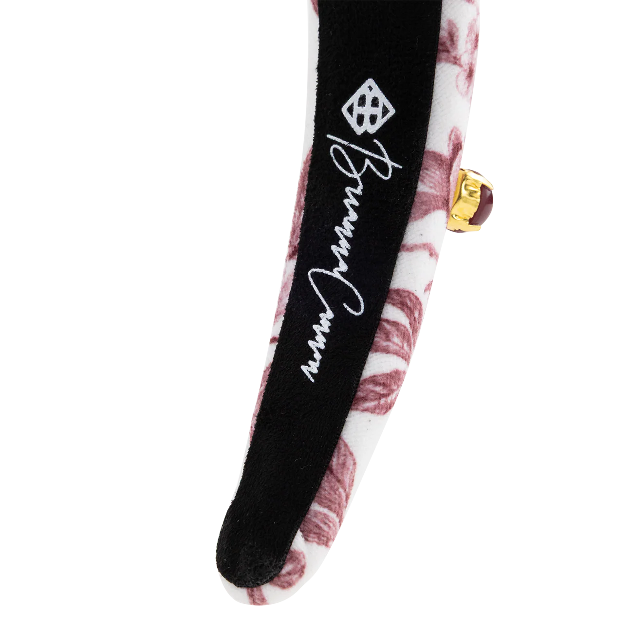 Texas A&M Floral Toile Logo Headband - Image 2
