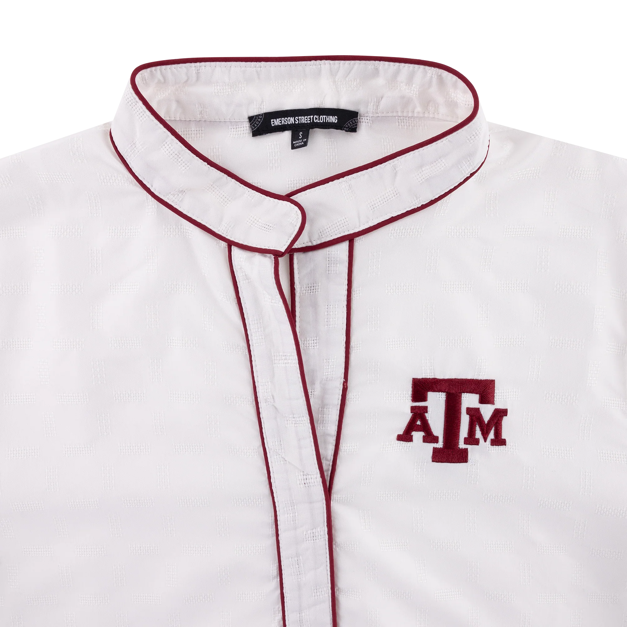 Texas A&M Emerson Street Galway V Neck Blouse - Image 2