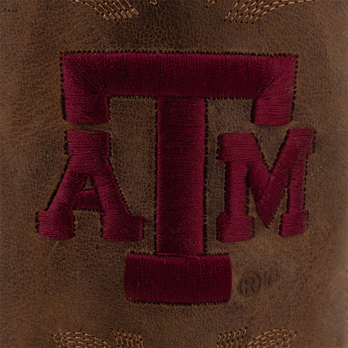 Texas A&M Gameday Boots Men's Square Toe Boot - Brown - Image 3
