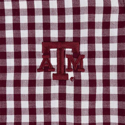 Texas A&M Garb Gingham Shift Dress - Maroon - Image 3