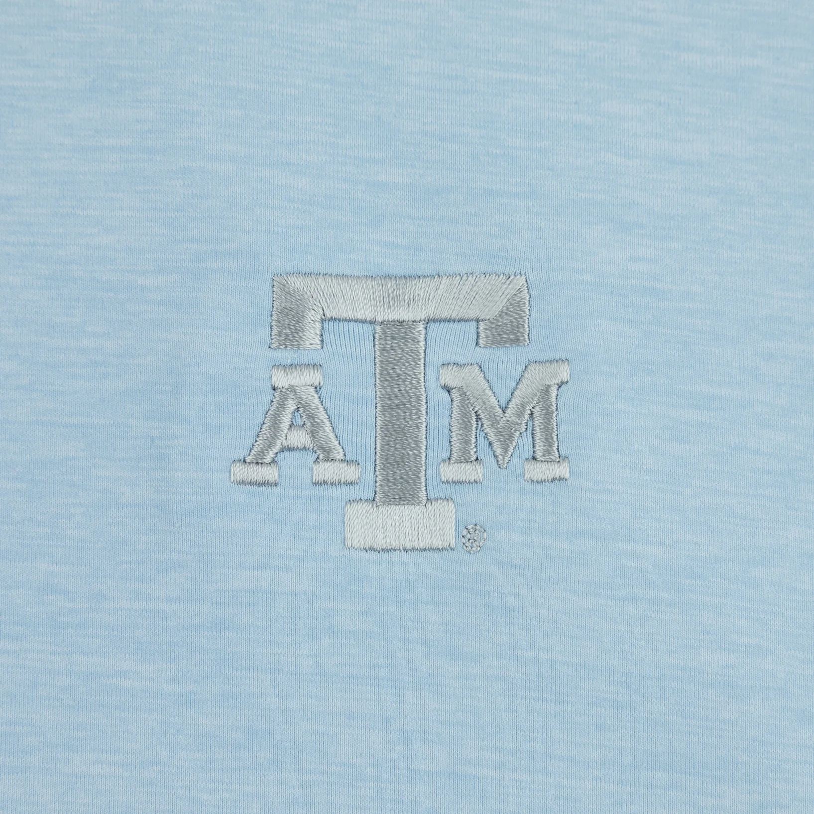 Texas A&M Gen Teal Heathered Brr Performance Polo - Image 3