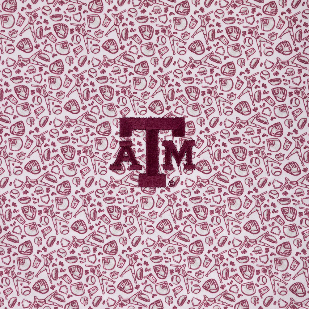 Texas A&M GenTeal Fastball Polo - Maroon - Image 4