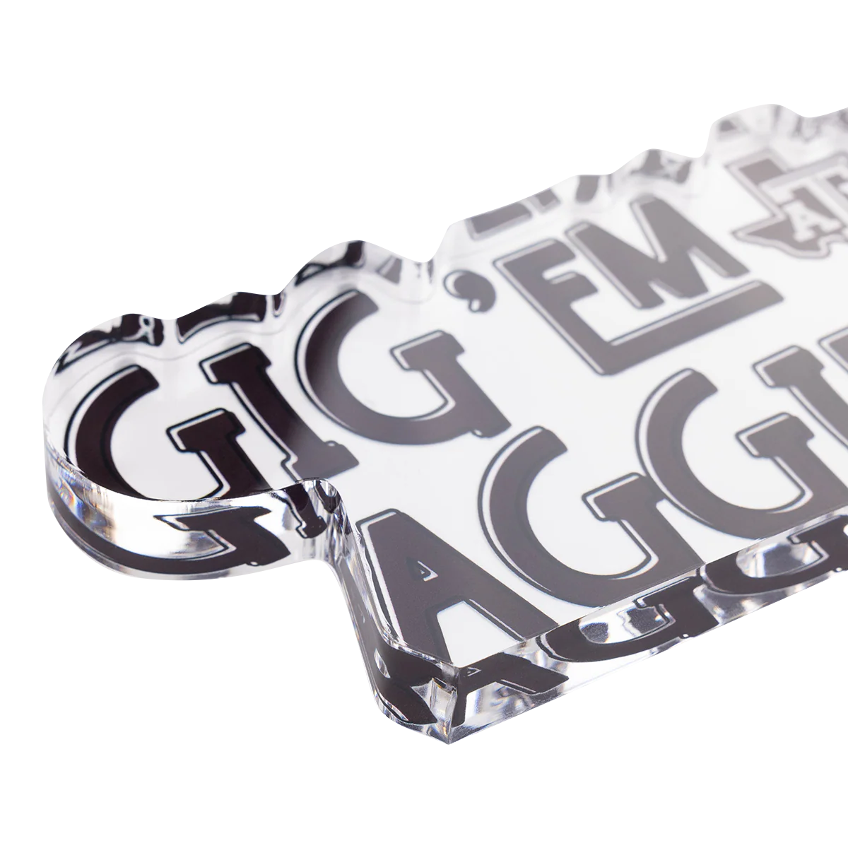 Texas A&M Gig'em Aggies Acrylic Block - Image 2